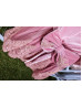 Dusty Rose Velvet Pineapple Embroidered Lace Vintage Flower Girl Dress